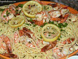 Shrimp Scampi With Linguine