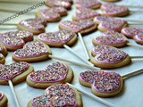 Sprinkle heart cookies