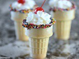 Sprinkled Sipping Cones