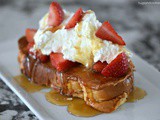 Strawberries and Cream Overnight Challah French Toast