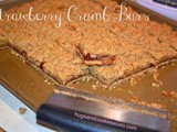 Strawberry crumb bars....butter & scrumptious