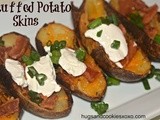 Stuffed potato skins