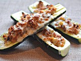 Stuffed zucchini boats