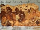 Toffee, Peanut Butter and Caramel Cookie Bars