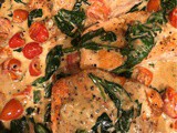 Tuscan Butter Salmon in Tomato Spinach Cream Sauce