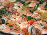 Tuscan Butter Shrimp with Tomato Spinach Cream Sauce