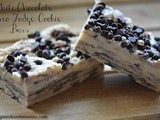 White Chocolate No Bake Oreo Fudge Cookie Bars