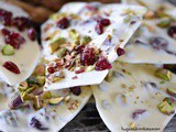 White Chocolate Pistachio Cranberry Bark