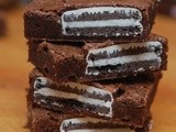 White fudge oreo brownies