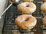 Banana Bread Doughnuts with Banana Glaze