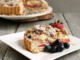 Berry Cheesecake Crumb Tart #holidayfoodparty