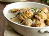 Chicken Meatballs in Creamy Tarragon Sauce