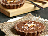 Chocolate Peanut Butter Pretzel Tarts for Two