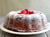 Chocolate Raspberry Swirl Bundt Cake #BundtAMonth