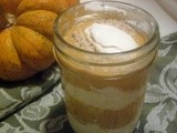 Creamy Layered Pumpkin Pie in a Jar