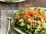 Crunchy Quinoa Salad with Tahini Vinaigrette