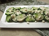 Cucumbers with Tahini & Crumbled Feta