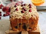 Glazed Orange Cranberry Crumb Loaf