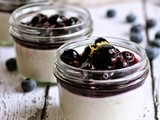 Goat Cheese Mousse with Blueberry Compote