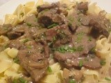 Hearty yet Healthy Beef Stroganoff