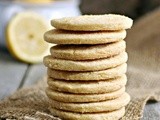 Lemon Cornmeal Shortbread Cookies