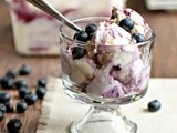 No Churn Blueberry Cheesecake Ice Cream #IceCreamforOXO