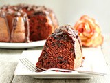 Red Velvet Chocolate Chip Bundt #BundtaMonth