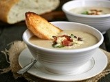 Roasted Cauliflower and Gruyere Soup