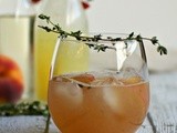 Thirsty Thursdays: Bourbon and Thyme Peach Smash