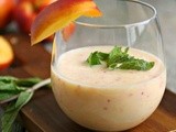 Thirsty Thursdays:  Creamy Frozen Nectarine Blitz