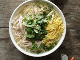 Bún Thang – Vietnamese Noodle Soup with Chicken, Pork, & Egg