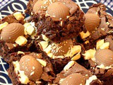 Mini Galaxy Caramel Egg Brownies