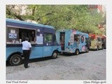 Delicious food at The Food Truck Festival in South Street Seaport - nyc, New York