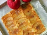 Apple Cheese Cinnamon Cornmeal Upside Down Cake