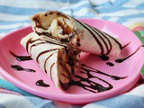 Banana Chocolate Cheese Wrap Roll