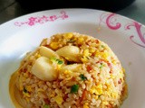 Eggs Fried Rice with Fishballs
