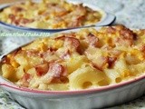 Mac & Cheese With Corn & Ham Gratin