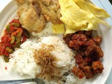 Nasi Uduk Set (Coconut Rice Set)