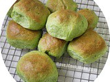 Pandan Buns With Coconut Filling