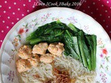 Rice Vermicelli Soup with Shrimp Balls