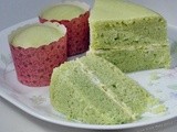 Steamed Pandan Cheese Layered Cake