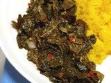 Stir Fry Tapioca Leaves In Coconut Milk