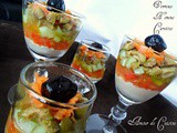 Salad hummus tomato cucumber carotts