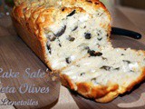 Savoury cake with feta and olives