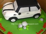 1000th Posts : Mini Cooper Birthday Cake for Lulu Elhasbu