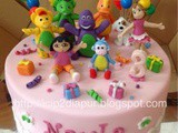 Barney, Dora and friends for Nayla