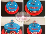 Captain America cake for Azzam