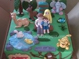 Jungle Family Cake for Adit