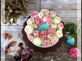 Shabbychic Flower Buttercream Cake