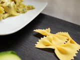 Farfalle fresche con pesto di zucchine